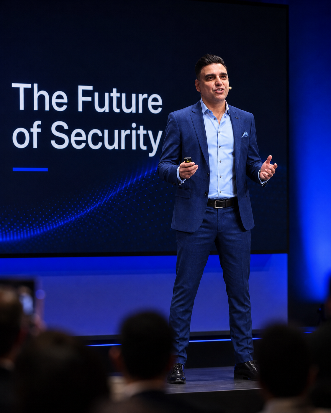Adam Khan on stage